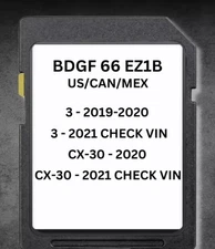 ✅2019 2020 2021 Mazda 3 CX-30 GPS Navigation SD Card Map BDGF66EZ1B