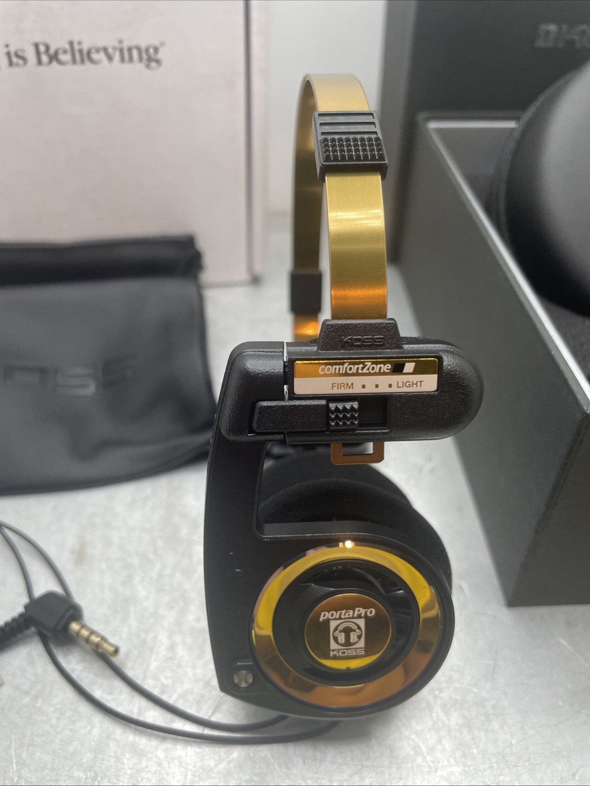 Koss Porta Pro Limited Edition Black Gold On-Ear Headphones, in-Line 