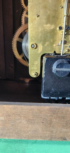 Antiguo Reloj Seth Thomas Mantle 89AL Movimiento-Funcionando Sin Llave 12.5 X 5.5 X 9.75 - Imagen 10 de 16