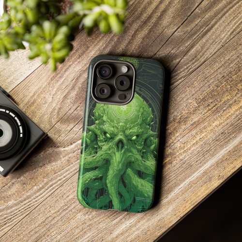 For iPhone | Samsung Galaxy | Pixel Phone Case - Cthulhu Neon Green Octopus - 第 45/239 張圖片