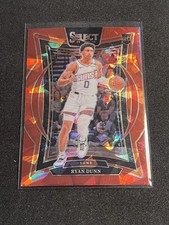 2024-25 Panini Select - Concourse Ryan Dunn #100 Red Cracked Ice Prizm (RC)