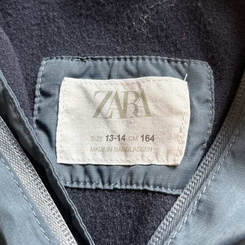 Zara Kids Size 13/ 14 Half zip Fleece lined wind breaker Jacket - Picture 3 of 7