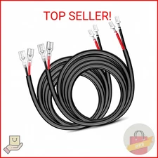 Nilight 2PCS 16 AWG 10 Feet Wiring Harness Extension Kit for LED Work Light Bar 