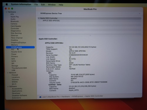13" Apple MacBook Pro 14,1 (A1708) 2017 i5-7360U 2.3GHz 8GB 128GB macOS 13 NO AC - Picture 6 of 18