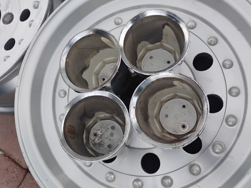 AMERICAN RACING OUTLAW II 14"X6" ALUMINUM ALLOY MAG WHEELS 5 X 4 3/4 Bolt Patt. - Picture 11 of 22