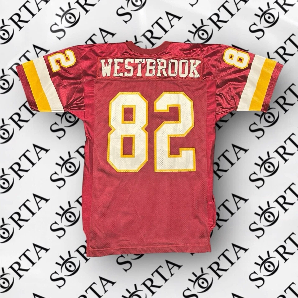 VTG Michael Westbrook #82 Washington Redskins Wilson Proline NFL Jersey Size 48 - Image 2 of 4