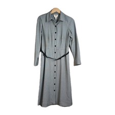 Talbots Classic Minimalist Preppy Houndstooth Sheath Dress 10P Old Money