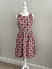 J.Crew Women’s 4 Fuchsia/Multi Batik Floral Print Sleeveless Dress