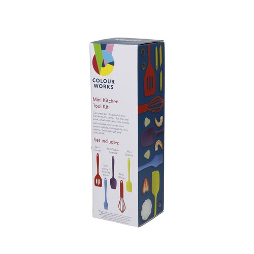 Colourworks 5 Piece Silicone Mini Kitchen Tools Utensils Set Dishwasher Safe - Picture 15 of 19
