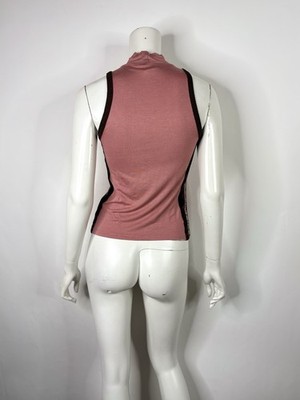 Vtg Dolce & Gabbana D&G Pink Crystal Embellished 'Sex' Top S