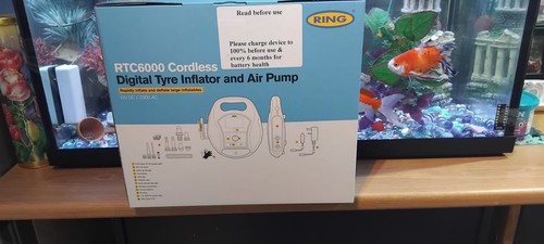 Ring RTC6000 Cordless Digital Tyre Inflator Pump 12V/230V + Adaptors - Picture 3 of 4