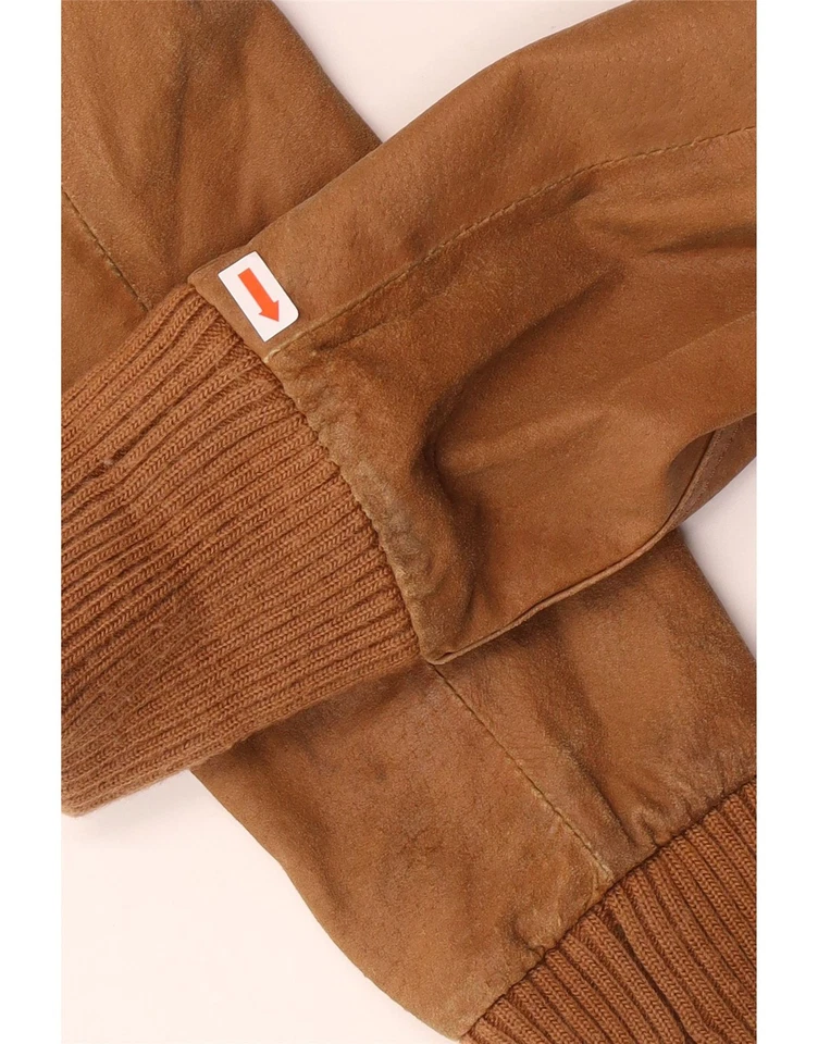 Chaqueta de cuero para mujer ONLY UK 14 mediana beige cuero AI19 Foto 3 de 4