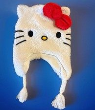 Children's Adorable Hello Kitty White Beanie Hat