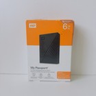 WD 6TB My Passport Portable External Hard Drive HDD-WDBR9S0060BBK WESN