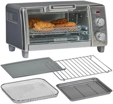 4 Slice Air Fryer Toaster Oven Bake Broil Keep Warm