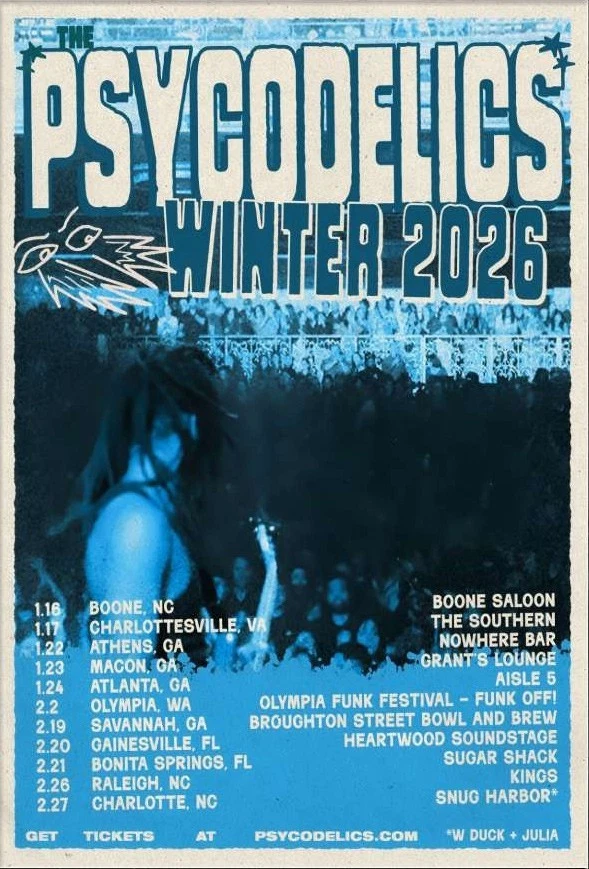 The Psycodelics Winter Tour 2026 Poster
