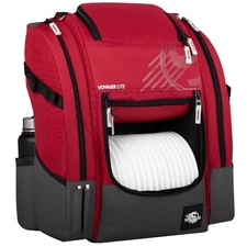 Streamline Discs Disc Golf Backpack Bag - Voyager Lite Backpack - Burgundy/Dark