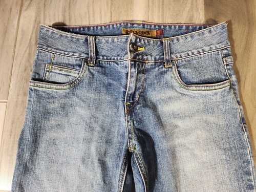 Vintage Y2K Mudd Yo Flare Jeans Stretch Denim Mid Rise Blue Women's Size 30 - Picture 9 of 13
