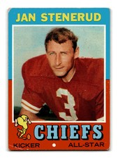 Jan Stenerud 1971 Topps #61 HOF Kansas City Chiefs Vintage VG