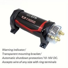 5.0 Farad Capacitor Car Audio Digital Voltage Power Subwoofer DIY Modification