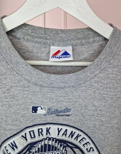Vintage Majestic New York Yankees 2009 World Series Champions T-Shirt (XL) Grey - Picture 6 of 6