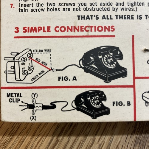 spina telefonica portatile vintage Fedtro TEL-PL - Foto 3 di 5