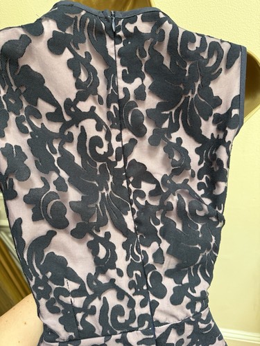 Jones & Jones Navy Blue And Pink Skater Dress 8 - Picture 8 of 11