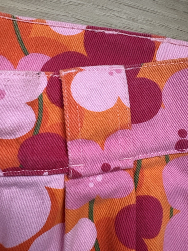 Lucy & Yak Damen Hose Pants Rosa Orange Flower Power Retro W30/L30 Baumwolle - Bild 5 von 11