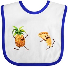 Inktastic Pineapple Chasing Pizza Baby Bib Lover Pizzas Pineapples On No Say Bad