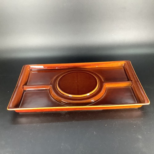 Vtg Pfaltzgraff 703 Cheese Cracker Charcuterie Tray Platter Brown 16x9.5 - Picture 12 of 16