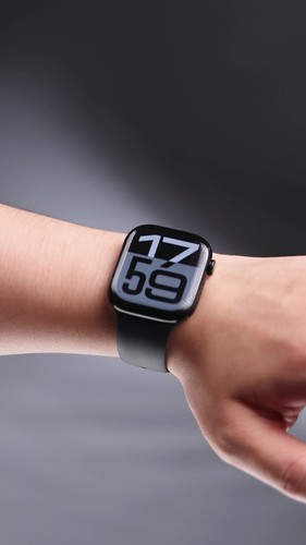 Luksusowa gumowa taśma ze stali nierdzewnej do Apple Watch Series 10 46mm zestaw paska - Film 1 z 1