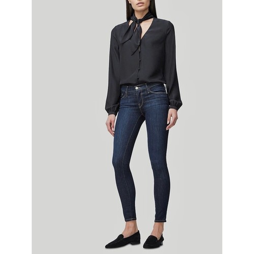 Frame Le Skinny De Jeanne in Queens Way Jeans Size 29 low rise dark wash  - Picture 2 of 13