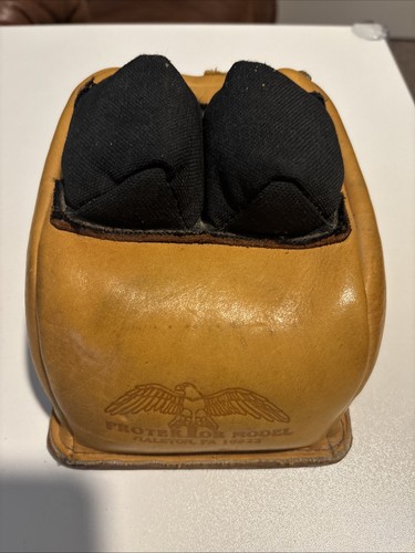 Protektor leather rear bag 14BC with nylon rabbit ears -- hard bottom