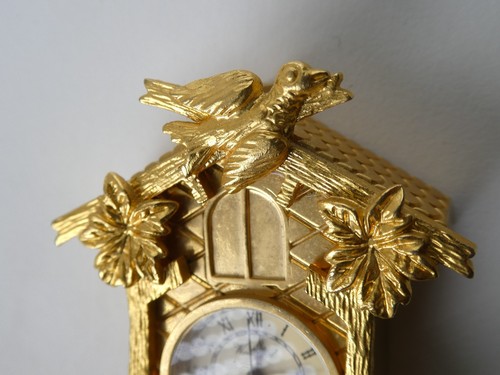 Small Gold Novelty Quartz Clocks Classic Longcase Bracket Mantel Art Deco Widdop - Picture 113 of 158