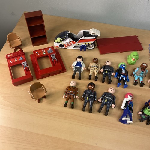 Playmobil Ghostbusters lotto personaggi e accessori moto fantasmi ufficio - Foto 8 di 9