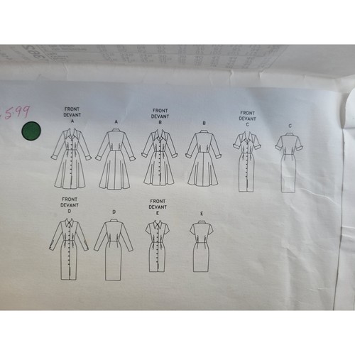 Easy Vintage Sewing Pattern for Casual Dress Size 14-18 Bust 36 - 40 Vogue 1362 - Picture 4 of 6