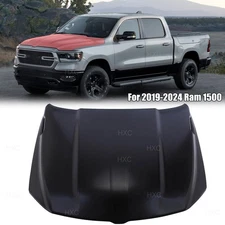For 2019-2024 Ram 1500 Front Hood Panel Primed Aluminium Replacement USA