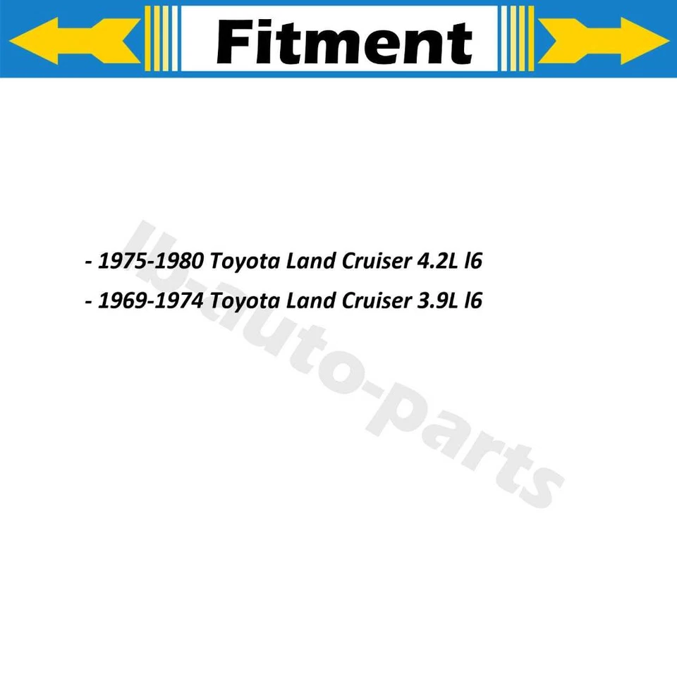 Mangueira de freio dianteiro 2x para Toyota Land Cruiser 4.2L 1975-1980 - Imagem 2 de 4