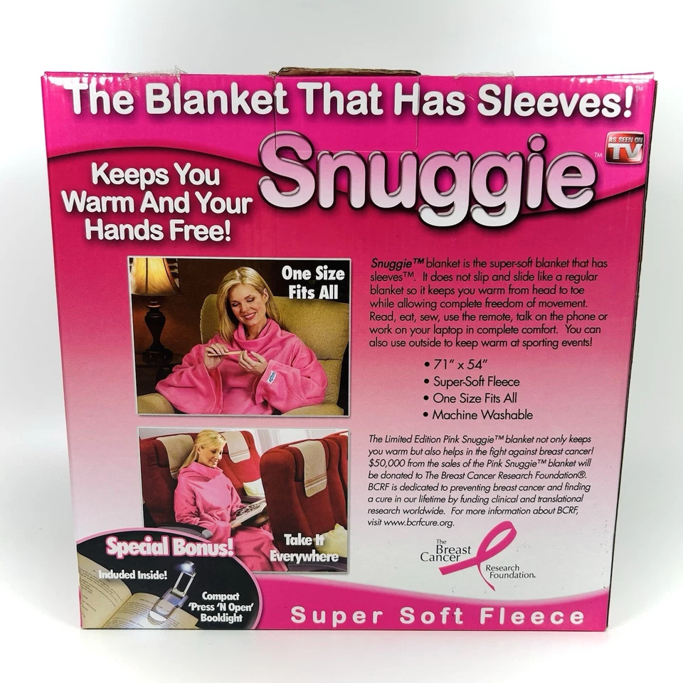 Mangas ajustadas vintage rosa nuevas en caja sociedad del cáncer de mama sin luz de lectura Foto 3 de 4