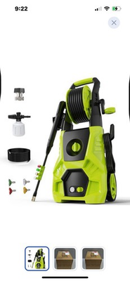 #ad #ad Electric Pressure Washer 5000 PSI 3.0 GPM 4 Nozzles Foam Cannon Electric Green $70.00