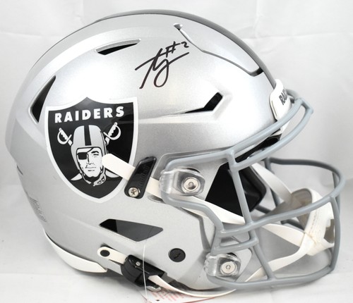 Ashton Jeanty Autographed Las Vegas Raiders F/S SpeedFlex Helmet Beckett W Holo