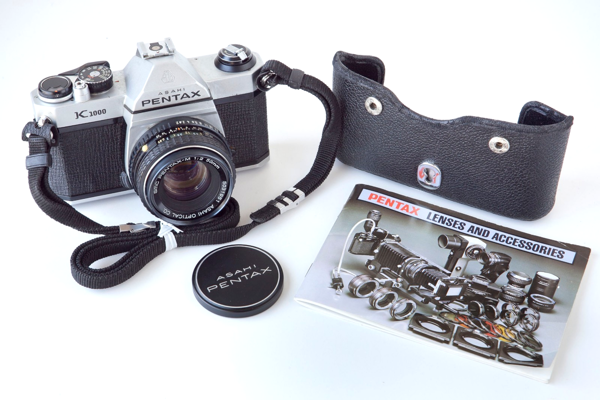 Film Tested Pentax K1000 Camera w/ 50mm F2 Lens & Strap - READ | eBay
