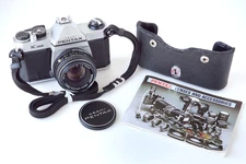 Film Tested Pentax K1000 Camera w/ 50mm F2 Lens & Strap - READ