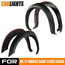 4pcs Fender Flares Factory Style Bolt On Fit For 2010-2017 Dodge Ram 2500 3500