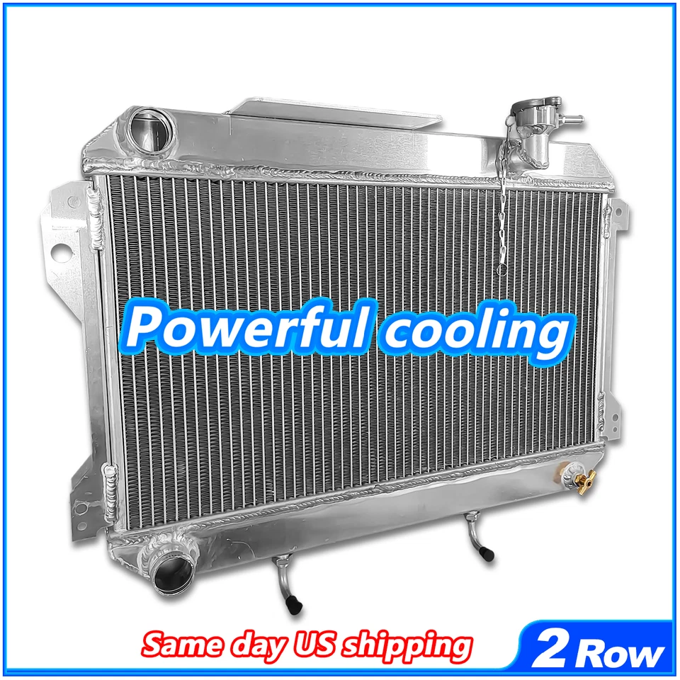 All Aluminum Radiator For 1980-1982 1981 Toyota Corolla AT/MT Performance Cooler - Imagem 2 de 4
