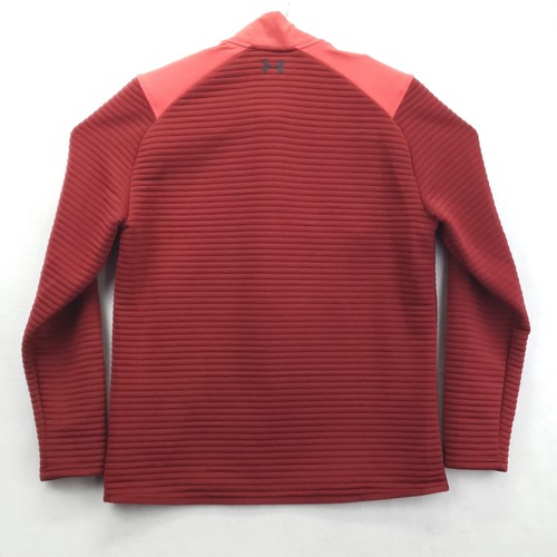 Under Armour Pullover Mens Large Quarter Zip ColdGear Storm Golf Ribbed - Picture 2 of 12