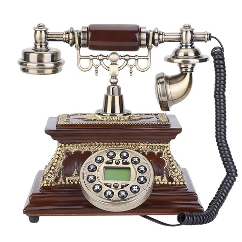 Desktop Retro Vintage ID-Telefon Mit Display FSK/DTMF Für Home Office Hote CU - Afbeelding 12 van 12