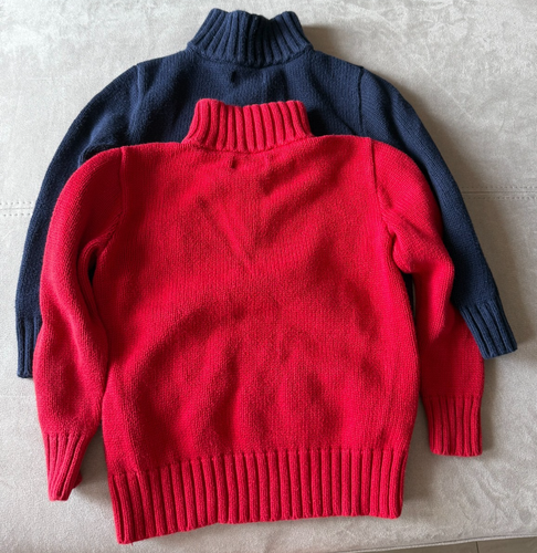 Polo Ralph Lauren Youth Boys Lot of 2 1/4 Zip Knit Sweaters Size 5 - Picture 3 of 4