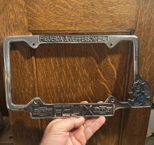 Felix Cat License Plate Topper Frame Chevy Chevrolet Car Truck Auto NASCAR READ