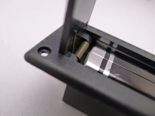 No Terminal 9v Battery Case/Box/Holder For Active Guitar/Bass Pickup BLACK B8 - Picture 4 of 6